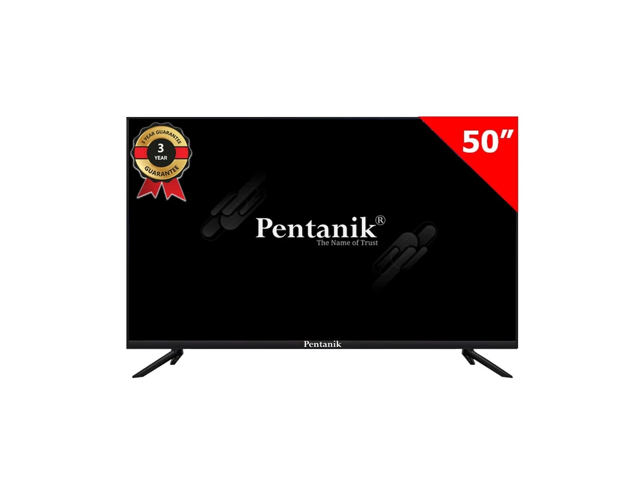 Pentanik 50 Inch 4K Frameless Voice Control Android TV